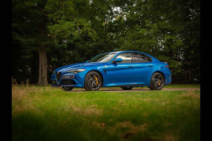 Alfa Romeo Giulia 2.9 V6 Quadrifoglio | Adapt. cruise | Blu Misano | Prins onderhouden