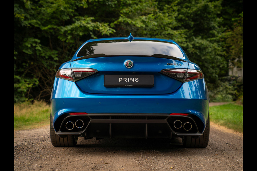 Alfa Romeo Giulia 2.9 V6 Quadrifoglio | Adapt. cruise | Blu Misano | Prins onderhouden