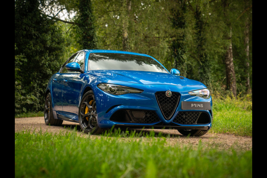 Alfa Romeo Giulia 2.9 V6 Quadrifoglio | Adapt. cruise | Blu Misano | Prins onderhouden