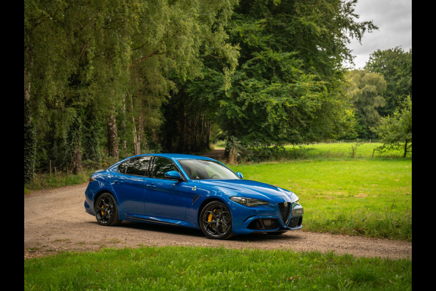 Alfa Romeo Giulia 2.9 V6 Quadrifoglio | Adapt. cruise | Blu Misano | Prins onderhouden