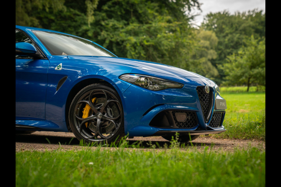 Alfa Romeo Giulia 2.9 V6 Quadrifoglio | Adapt. cruise | Blu Misano | Prins onderhouden