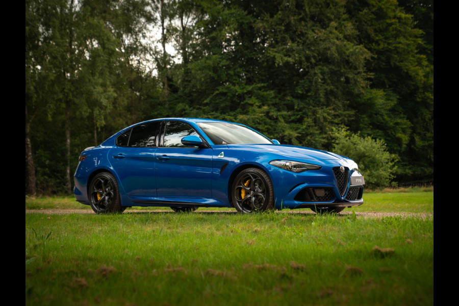 Alfa Romeo Giulia 2.9 V6 Quadrifoglio | Adapt. cruise | Blu Misano | Prins onderhouden