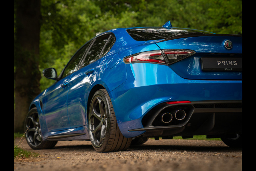 Alfa Romeo Giulia 2.9 V6 Quadrifoglio | Adapt. cruise | Blu Misano | Prins onderhouden