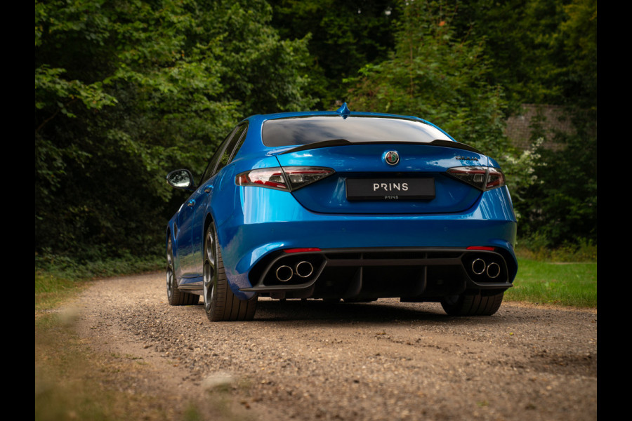 Alfa Romeo Giulia 2.9 V6 Quadrifoglio | Adapt. cruise | Blu Misano | Prins onderhouden