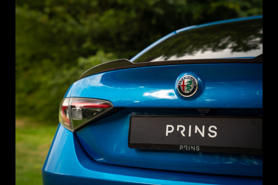 Alfa Romeo Giulia 2.9 V6 Quadrifoglio | Adapt. cruise | Blu Misano | Prins onderhouden