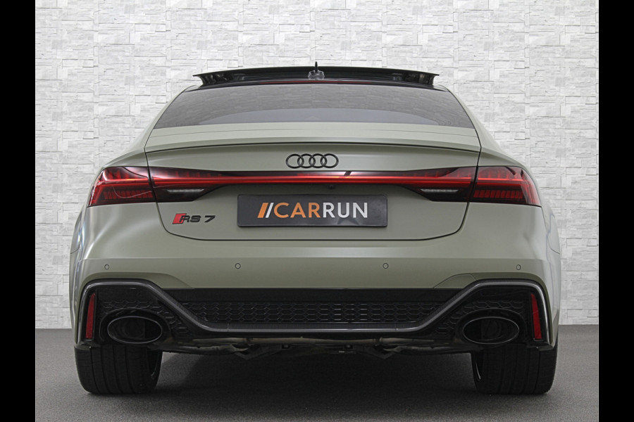 Audi RS7 Sportback A7 V8 Dynamic+ | Keramisch | 22" ABT | 4-Wielbesturing | Stoelvent. | Carbon Pack | Nachtzicht | Alcantara Hemel | B&O 3D High End | 360 Camera | Laser-LED | ACC | Valcona | Klasse-5 | Head-up | Soft-Close | Isolatieglas | Dealer OH | BTW Auto | €100.706,= ex.