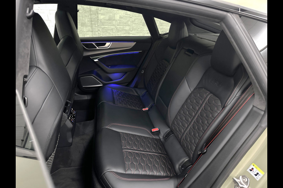 Audi RS7 Sportback A7 V8 Dynamic+ | Keramisch | 22" ABT | 4-Wielbesturing | Stoelvent. | Carbon Pack | Nachtzicht | Alcantara Hemel | B&O 3D High End | 360 Camera | Laser-LED | ACC | Valcona | Klasse-5 | Head-up | Soft-Close | Isolatieglas | Dealer OH | BTW Auto | €100.706,= ex.