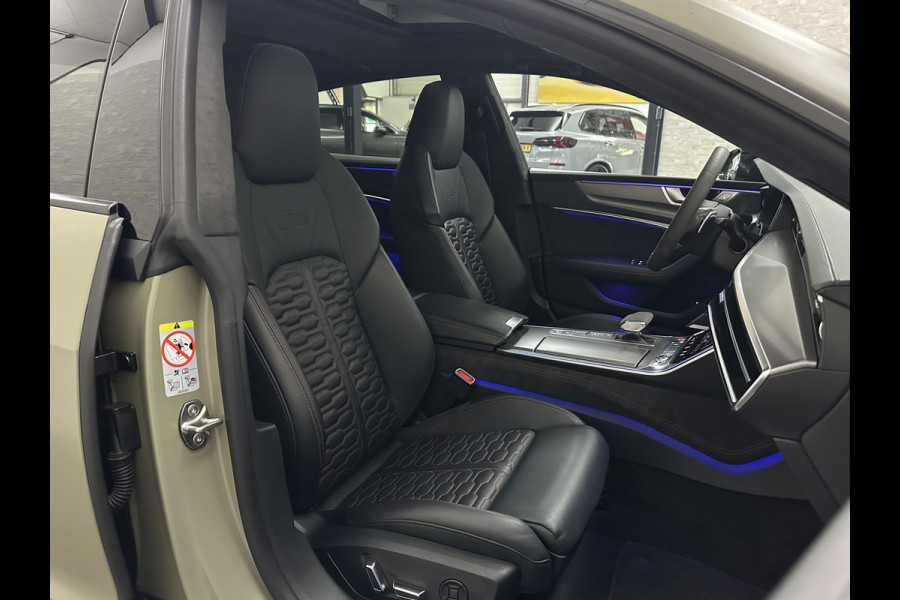 Audi RS7 Sportback A7 V8 Dynamic+ | Keramisch | 22" ABT | 4-Wielbesturing | Stoelvent. | Carbon Pack | Nachtzicht | Alcantara Hemel | B&O 3D High End | 360 Camera | Laser-LED | ACC | Valcona | Klasse-5 | Head-up | Soft-Close | Isolatieglas | Dealer OH | BTW Auto | €100.706,= ex.