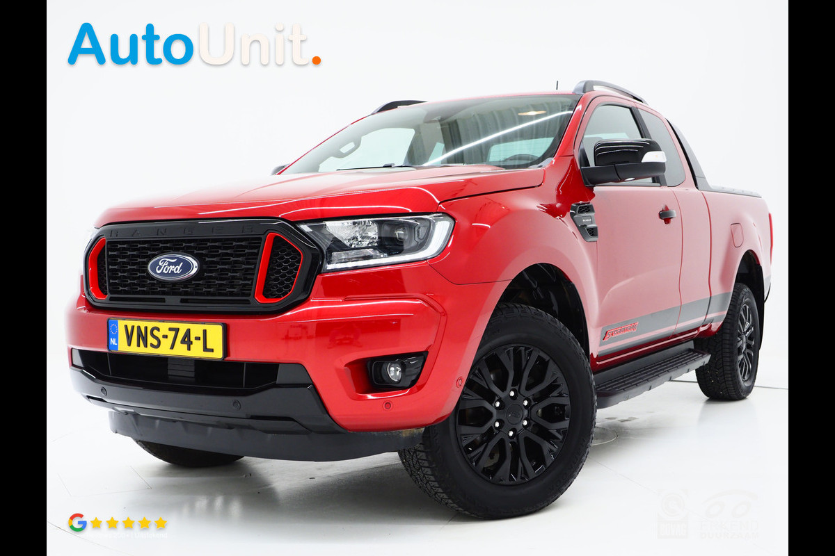 Ford Ranger 2.0 EcoBlue Wildtrak Supercab 4x4 | Trekhaak | Adaptive Cruise | Keyless | Camera | Treeplanken | Carplay