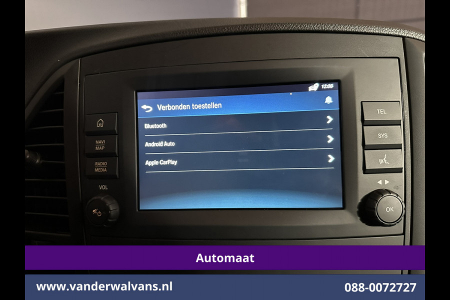 Mercedes-Benz Vito 116 CDI 164pk 9G-Tronic Automaat L3H1 Euro6 Airco | Camera | LED | Apple Carplay | 2500kg Trekhaak Android Auto, Cruisecontrol, Parkeersensoren, Bijrijdersbank