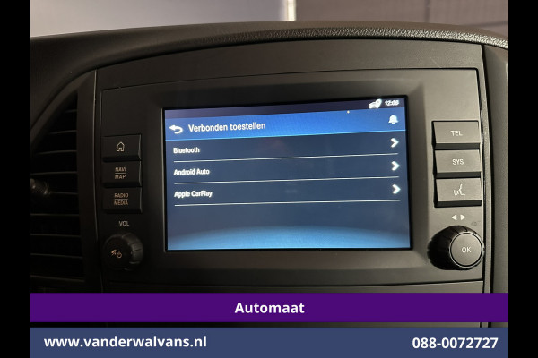 Mercedes-Benz Vito 116 CDI 164pk 9G-Tronic Automaat L3H1 Euro6 Airco | Camera | LED | Apple Carplay | 2500kg Trekhaak Android Auto, Cruisecontrol, Parkeersensoren, Bijrijdersbank