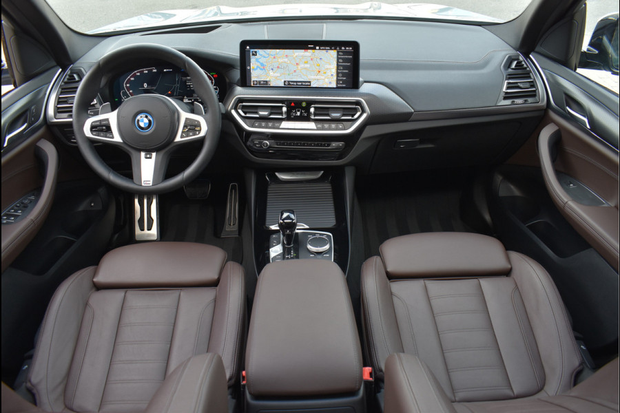 BMW X3 xDrive30e M-Sport Pakket 292 Pk Brooklyn Grau Laser Led Pano Navi Leder HUD Camera 20 Inch
