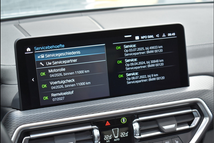 BMW X3 xDrive30e M-Sport Pakket 292 Pk Brooklyn Grau Laser Led Pano Navi Leder HUD Camera 20 Inch