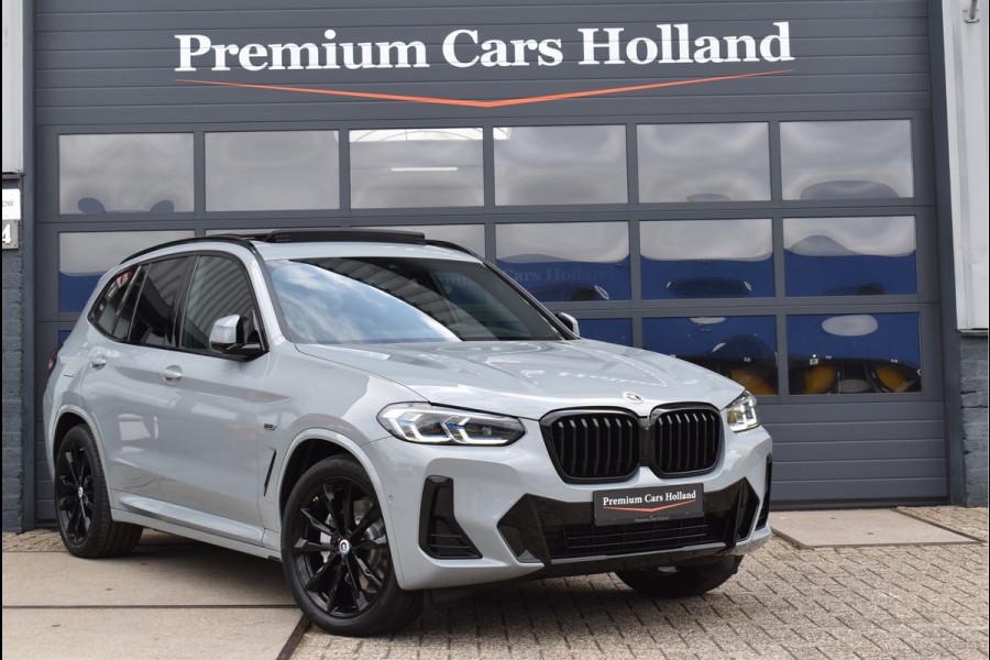 BMW X3 xDrive30e M-Sport Pakket 292 Pk Brooklyn Grau Laser Led Pano Navi Leder HUD Camera 20 Inch