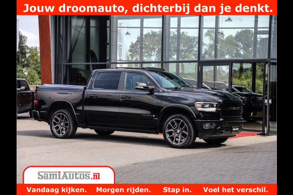 Dodge Ram 1500 LARAMIE | 5.7 V8 | 46.000KM! | PANORAMA | NIGHT EDITION | CRUISE | 200L LPG | HARMAN/KARDON | CAMERA | STOEL VENTILATIE/VERWAMING | CREWCAB | 4X4 | AUTO TREEPLANK | 3500KG |