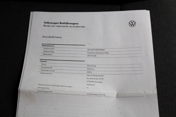 Volkswagen Transporter 2.0 TSI 150pk Benzine L2H3 Trendline Airco/Camera/Camper? BPM-VRIJ 03-2019 Volkswagen Transporter 2.0 TSI 150pk Benzine L2H3 Trendline Airco/Camera/Camper? BPM-VRIJ 03-2019
