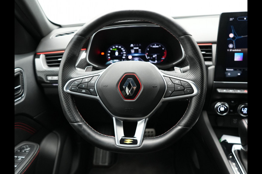 Renault Arkana 1.6 E-Tech R.S. Line Hybrid 158pk Dealer O.H | Adaptive Cruise | Camera | Alcantara Sportstoelen Verwarmd | Keyless | Blis | Draadloos Laden | Sportstuur Verwarmd | Navigatie | DAB |