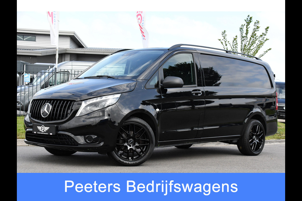 Mercedes-Benz Vito 116 CDI L2 Black Edition Cruise, Camera, Carplay, 164pk, Automaat, Sensoren, Trekhaak, Multimedia, LED, Stoelverwarming, Uniek! Mercedes-Benz Vito 116 CDI L2 Black Edition Cruise, Camera, Carplay, 164pk, Automaat, Sensoren, Trekhaak, Multimedia, LED, Stoelverwarming, Uniek!
