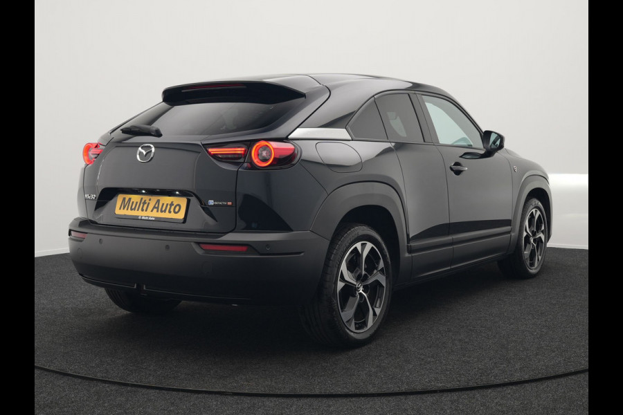 Mazda MX-30 e-SkyActiv R-EV 170 Makoto Plug In Hybrid PHEV | Schuifdak | Adaptive Cruise | 360 Camera | Head Up | BOSE Sound | Keyless | Apple Carplay | Sportstoelen Verwarmd | 18 " L.M |