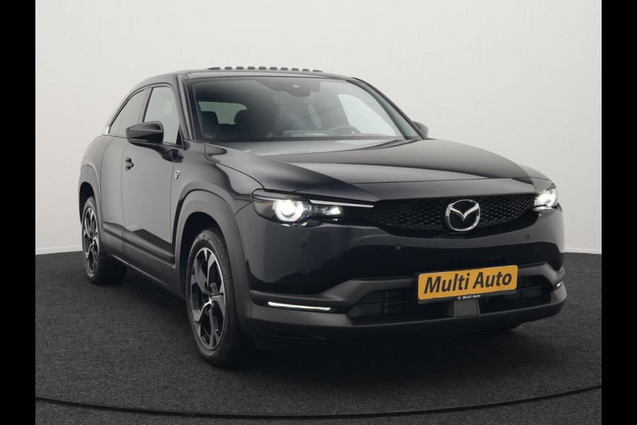 Mazda MX-30 e-SkyActiv R-EV 170 Makoto Plug In Hybrid PHEV | Schuifdak | Adaptive Cruise | 360 Camera | Head Up | BOSE Sound | Keyless | Apple Carplay | Sportstoelen Verwarmd | 18 " L.M |