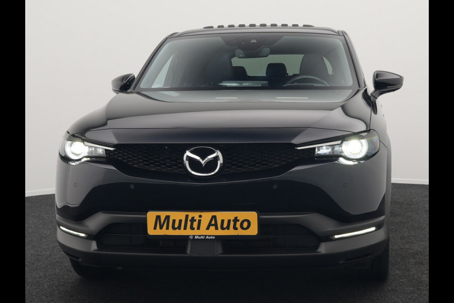 Mazda MX-30 e-SkyActiv R-EV 170 Makoto Plug In Hybrid PHEV | Schuifdak | Adaptive Cruise | 360 Camera | Head Up | BOSE Sound | Keyless | Apple Carplay | Sportstoelen Verwarmd | 18 " L.M |