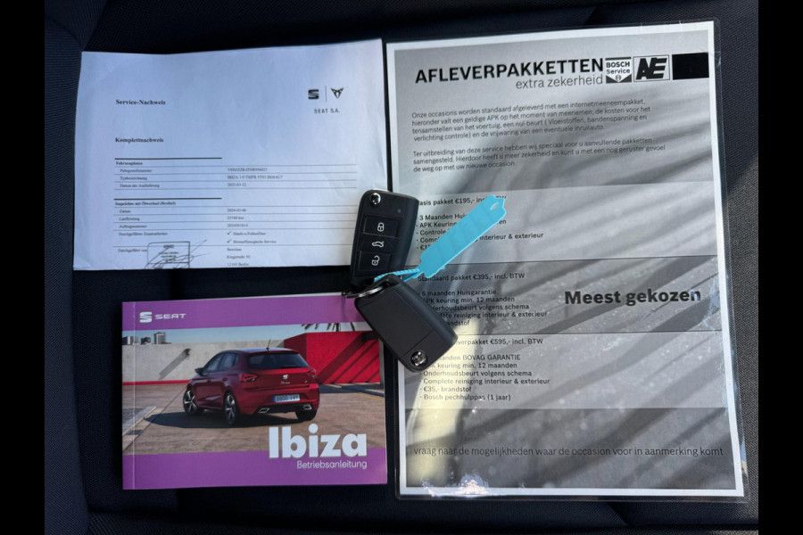 Seat Ibiza 1.0 EcoTSI FR Business Intense AUTOMAAT / 81 KW / 110 PK / PDC / CARPLAY / NAVI / CRUISE / LED / ZWARTE HEMEL / ECC