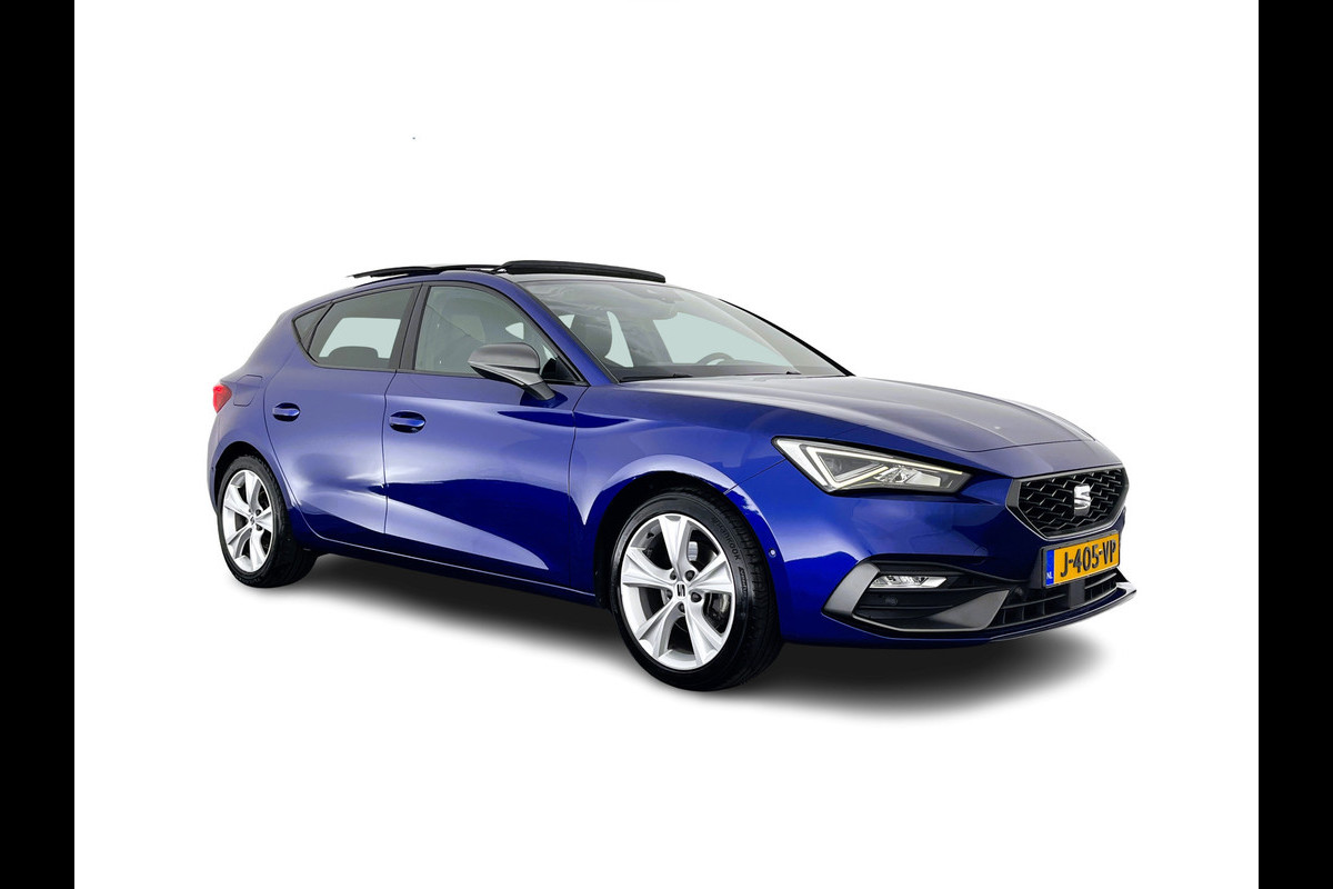 Seat Leon 2.0 TDI FR Launch Edition Aut. *PANO | 1/2LEATHER | FULL-LED | DIGI-COCKPIT | SPORT-SEATS | NAVI-FULLMAP | ECC | PDC | 17''ALU*
