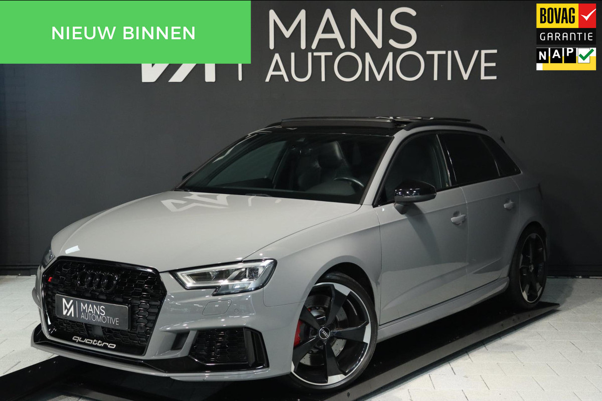 Audi RS3 Sportback 2.5 TFSI Quattro / PANO / VIRTUAL / ABT / RS ZETELS / ACC / NARDO GREY Audi RS3 Sportback 2.5 TFSI Quattro / PANO / VIRTUAL / ABT / RS ZETELS / ACC / NARDO GREY