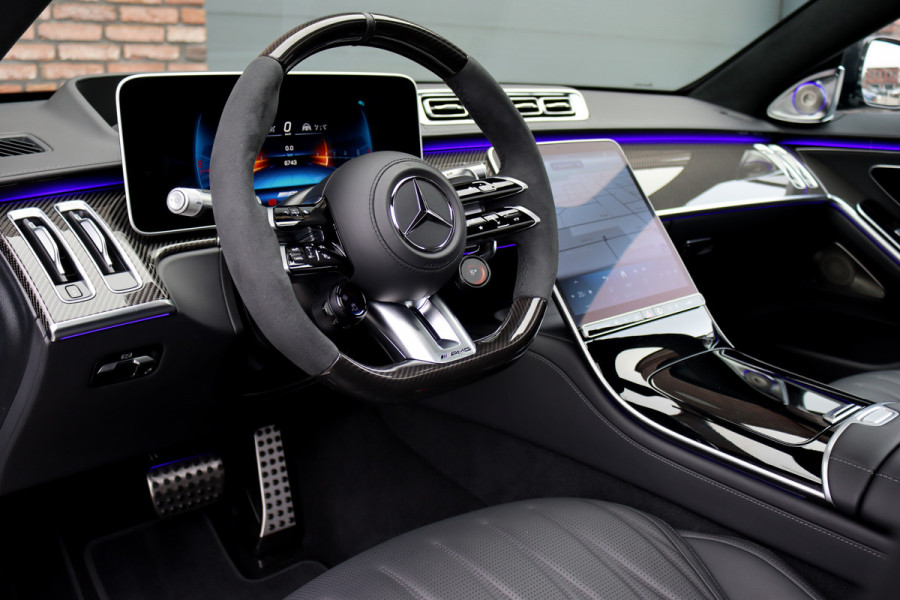 Mercedes-Benz S-Klasse AMG 63 S E Performance Aut9 | 802pk | Achterasbesturing | Carbon | Distronic+ | HUD | Chauffeurspakket | Entertainmentpakket Achter | Stoelventilatie V+A | Vlakkenverwarming | Zonweringspakket |
