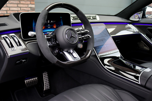 Mercedes-Benz S-Klasse AMG 63 S E Performance Aut9 | 802pk | Achterasbesturing | Carbon | Distronic+ | HUD | Chauffeurspakket | Entertainmentpakket Achter | Stoelventilatie V+A | Vlakkenverwarming | Zonweringspakket |