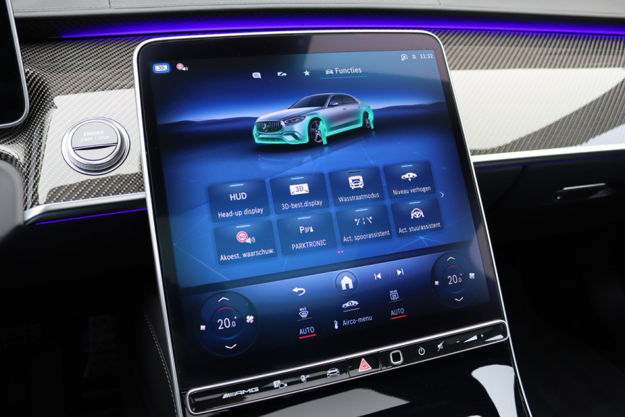 Mercedes-Benz S-Klasse AMG 63 S E Performance Aut9 | 802pk | Achterasbesturing | Carbon | Distronic+ | HUD | Chauffeurspakket | Entertainmentpakket Achter | Stoelventilatie V+A | Vlakkenverwarming | Zonweringspakket |