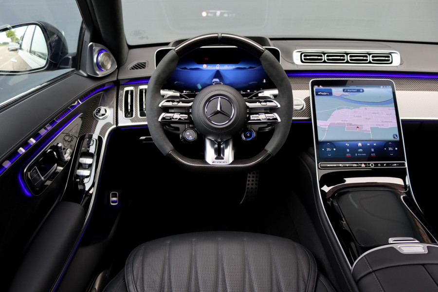 Mercedes-Benz S-Klasse AMG 63 S E Performance Aut9 | 802pk | Achterasbesturing | Carbon | Distronic+ | HUD | Chauffeurspakket | Entertainmentpakket Achter | Stoelventilatie V+A | Vlakkenverwarming | Zonweringspakket |