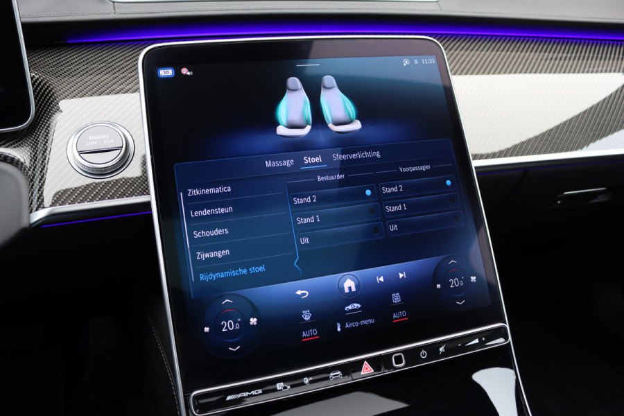 Mercedes-Benz S-Klasse AMG 63 S E Performance Aut9 | 802pk | Achterasbesturing | Carbon | Distronic+ | HUD | Chauffeurspakket | Entertainmentpakket Achter | Stoelventilatie V+A | Vlakkenverwarming | Zonweringspakket |