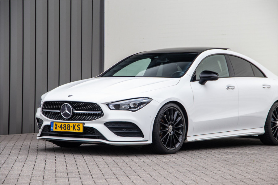 Mercedes-Benz CLA-Klasse 200 AMG Nightpakket, Pano, Widescreen, Sfeerverlichting, Camera, 2019 BTW