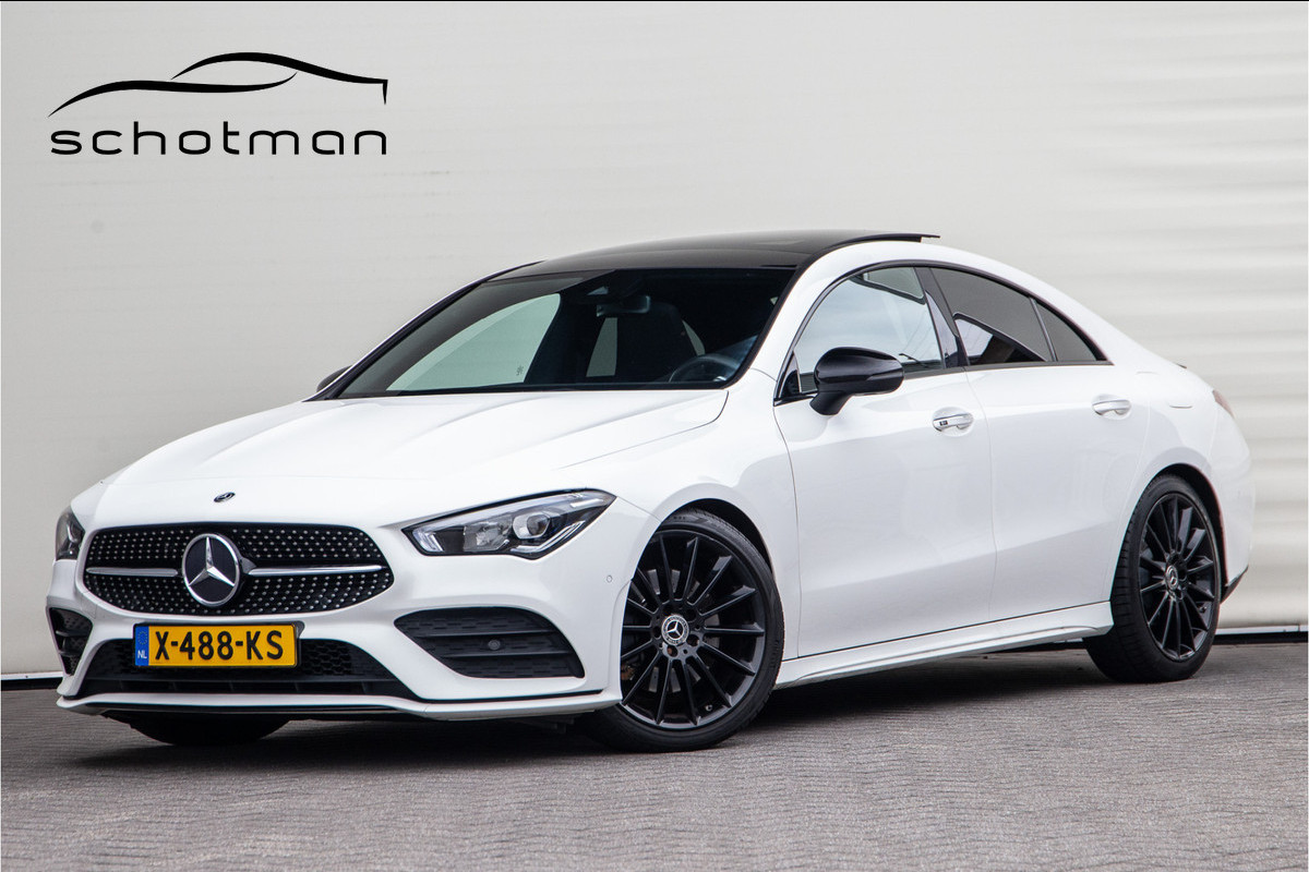 Mercedes-Benz CLA-Klasse 200 AMG Nightpakket, Pano, Widescreen, Sfeerverlichting, Camera, 2019 BTW