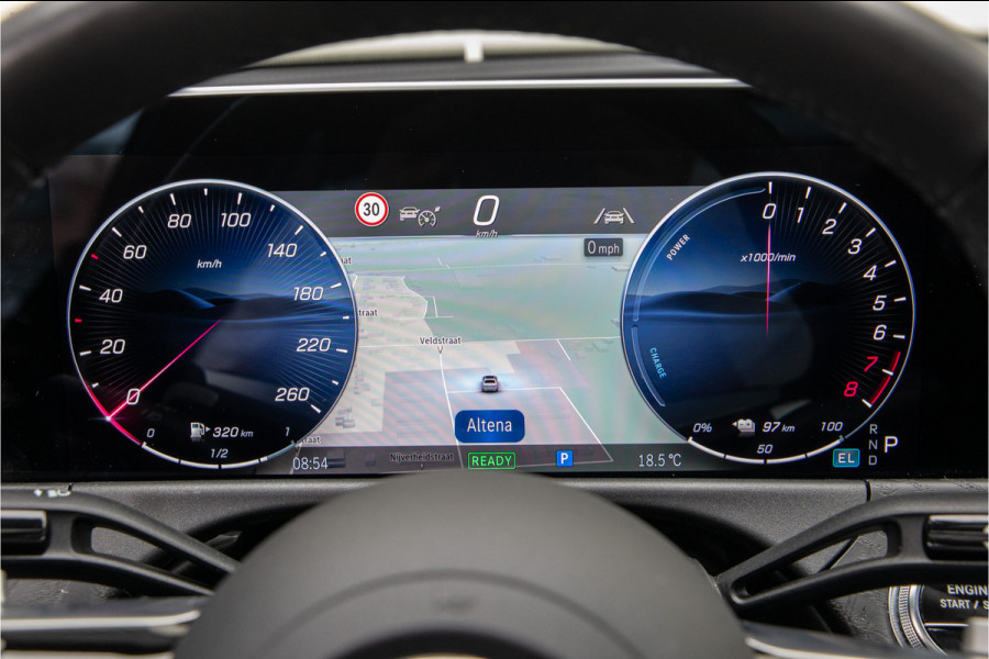 Mercedes-Benz E-Klasse 300 e AMG Nightpakket, Panorama, Distronic, Carplay, 20" Hybrid