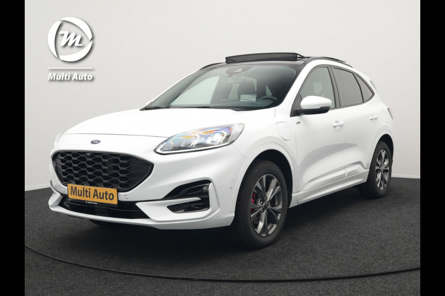 Ford Kuga 2.5 ST-Line Plug in Hybrid 225pk Dealer O.H PHEV | Trekhaak Af Fabriek | Panodak | Head up | Adaptive Cruise | 360 Camera | Sportstoelen Verwarmd | Keyless | Apple Carplay | Navigatie | DAB |