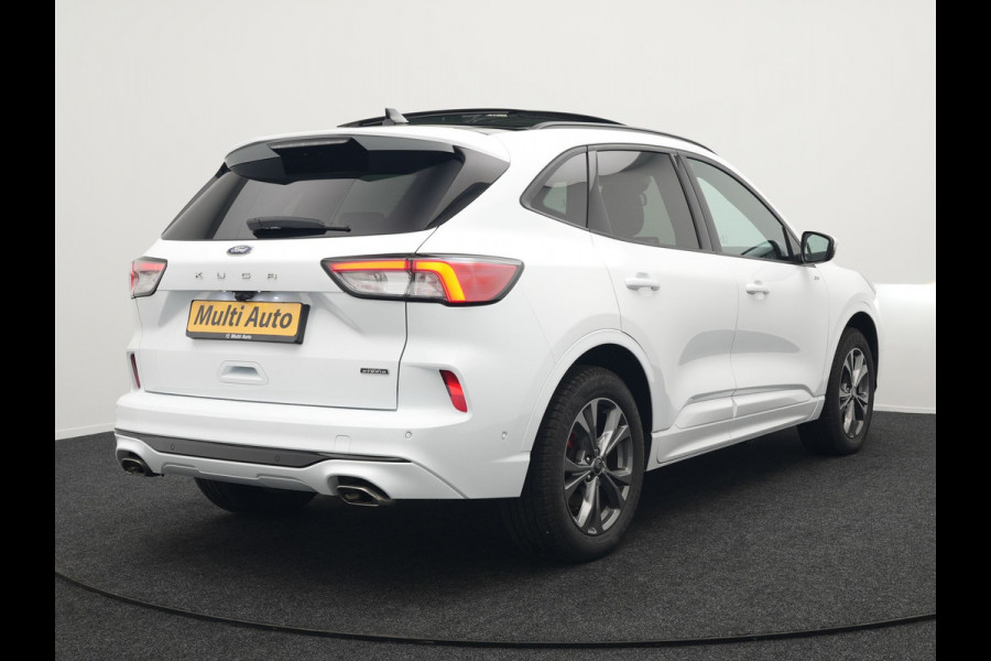 Ford Kuga 2.5 ST-Line Plug in Hybrid 225pk Dealer O.H PHEV | Trekhaak Af Fabriek | Panodak | Head up | Adaptive Cruise | 360 Camera | Sportstoelen Verwarmd | Keyless | Apple Carplay | Navigatie | DAB |