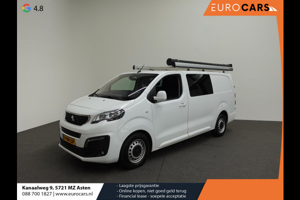 Peugeot Expert Long Dubbele Cabine Asphalt L3 2.0 HDi 120pk Aut. Airco Navi Carplay Cruise Control Trekhaak Imperiaal Lang Luxe Dubbele Cabine