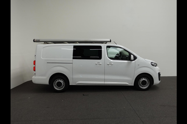 Peugeot Expert Long Dubbele Cabine Asphalt L3 2.0 HDi 120pk Aut. Airco Navi Carplay Cruise Control Trekhaak Imperiaal Lang Luxe Dubbele Cabine