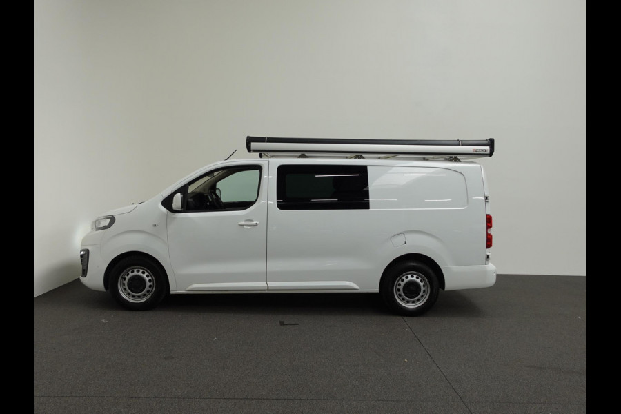 Peugeot Expert Long Dubbele Cabine Asphalt L3 2.0 HDi 120pk Aut. Airco Navi Carplay Cruise Control Trekhaak Imperiaal Lang Luxe Dubbele Cabine