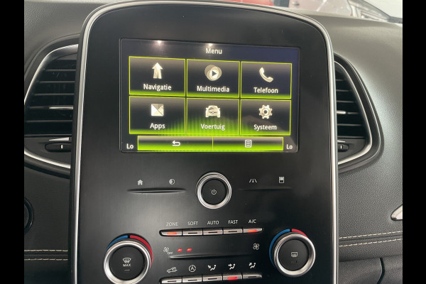 Renault Scénic 1.2 TCe Intens Airco - Cruise control - Parkeersensoren voor en achter - Navigatiesysteem - Lederen/stof bekleding - Mistlampen voor - Stuur multifunctioneel