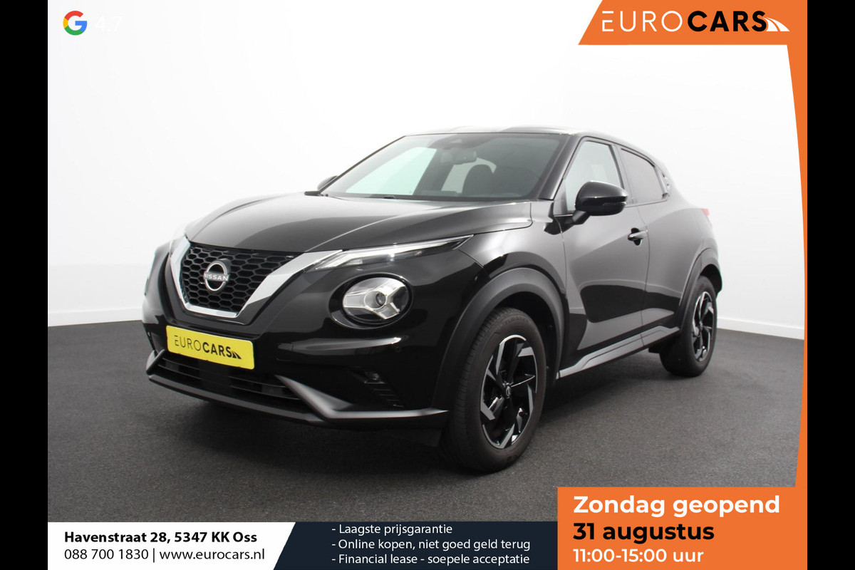 Nissan Juke 1.0 DIG-T N-Connecta Climate control Cruise control Achteruitrijcamera Keyless Navigatie LED Verwarmde voorstoelen Verwarmd stuurwiel Parkeersensoren Apple Carplay/ Android Auto Nissan Juke 1.0 DIG-T N-Connecta Climate control Cruise control Achteruitrijcamera Keyless Navigatie LED Verwarmde voorstoelen Verwarmd stuurwiel Parkeersensoren Apple Carplay/ Android Auto
