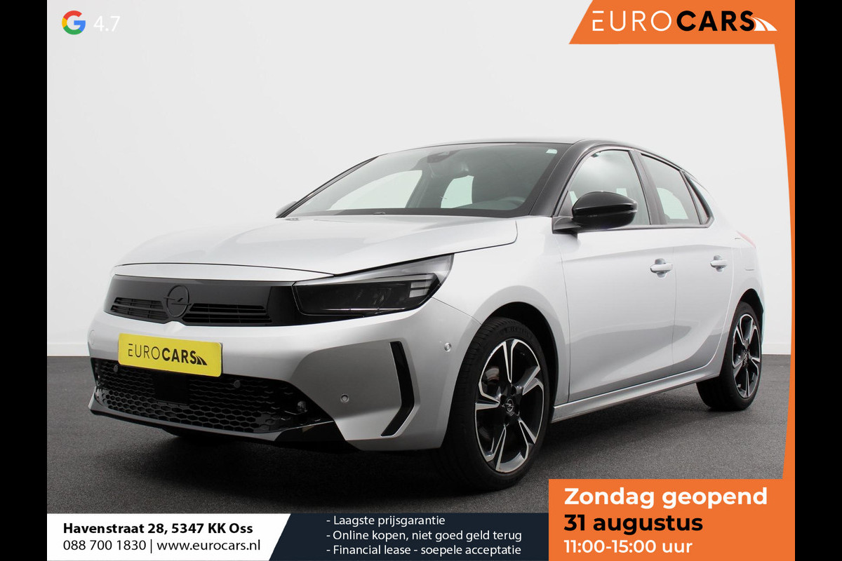 Opel Corsa 1.2 GS Panorama dak Climate Control Achteruitrij Camera Parkeersensoren Cruise control LED Verwarmde voorstoelen Stuurwiel verwarmd Apple carplay/ Android Auto Opel Corsa 1.2 GS Panorama dak Climate Control Achteruitrij Camera Parkeersensoren Cruise control LED Verwarmde voorstoelen Stuurwiel verwarmd Apple carplay/ Android Auto