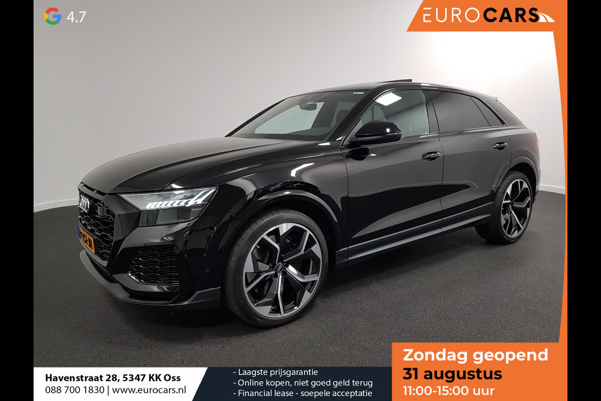 Audi RSQ8 4.0 TFSI RS Q8 Quattro 600pk! Panorama dak Navigatie Electrische achterklep Led Camera Climate Control voor en achter Lichtmetalen Velgen Audi RSQ8 4.0 TFSI RS Q8 Quattro 600pk! Panorama dak Navigatie Electrische achterklep Led Camera Climate Control voor en achter Lichtmetalen Velgen