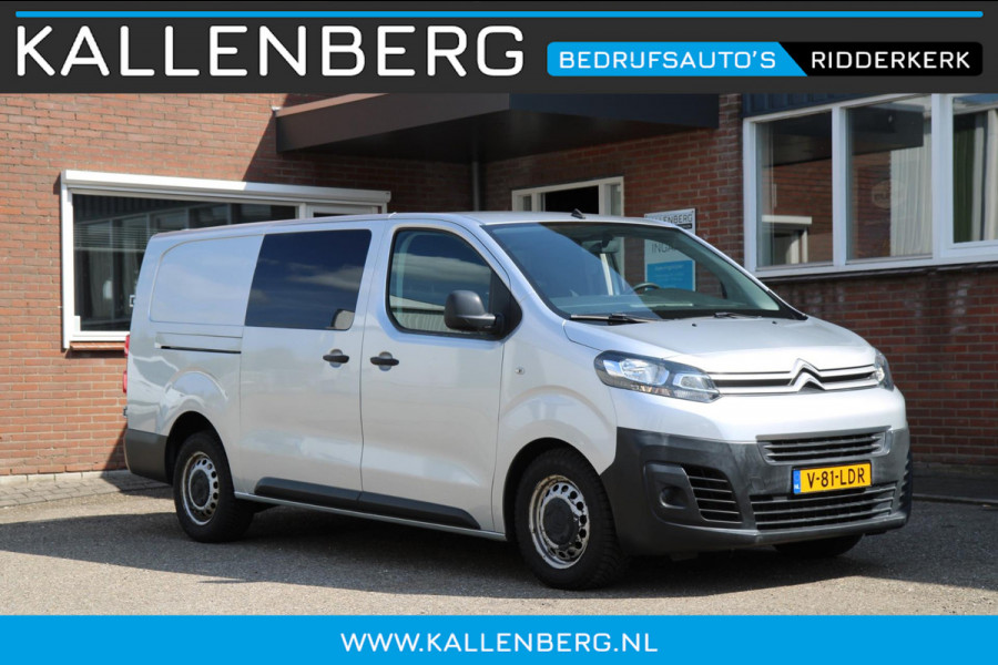 Citroën Jumpy 2.0 BlueHDI 122PK Business L3H1 DC / 5 pers / Dubbel cabine / Trekhaak / Navi