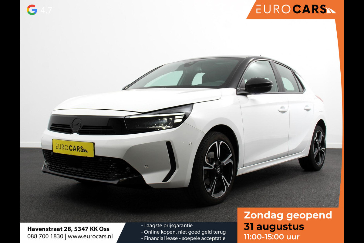 Opel Corsa 1.2 GS Panorama dak Digitale Cockpit Climate Control Dab Camera Parkeersensoren Cruise control LED Verwarmde voorstoelen Stuurwiel verwarmd Navigatie Climate control Apple carplay/ Android Auto Parkeer sensoren voor en achter Opel Corsa 1.2 GS Panorama dak Digitale Cockpit Climate Control Dab Camera Parkeersensoren Cruise control LED Verwarmde voorstoelen Stuurwiel verwarmd Navigatie Climate control Apple carplay/ Android Auto Parkeer sensoren voor en achter
