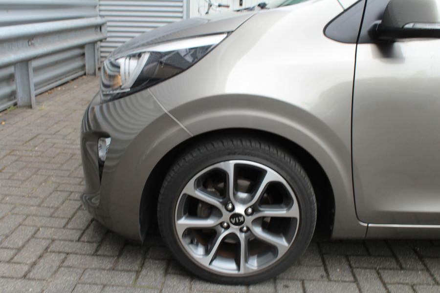 Kia Picanto 1.0 CVVT 67pk Design Edition NL-Auto Clima Cruise Navi Camera Leder 16"LMV 1e Eigenaar