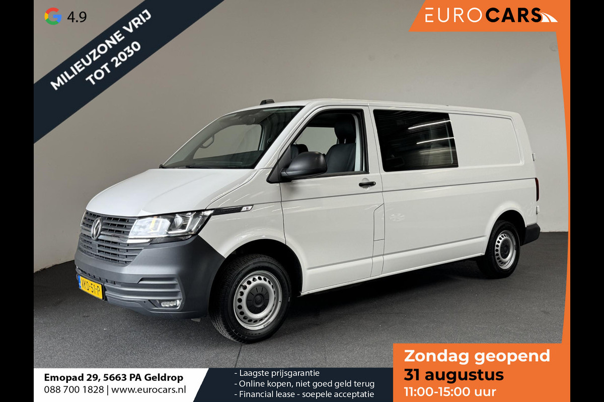 Volkswagen Transporter L2H1 Dubbele cabine 5 persoons Navi Apple Carplay / Android auto Cruise control Trekhaak Parkeersensoren Euro6 Volkswagen Transporter L2H1 Dubbele cabine 5 persoons Navi Apple Carplay / Android auto Cruise control Trekhaak Parkeersensoren Euro6