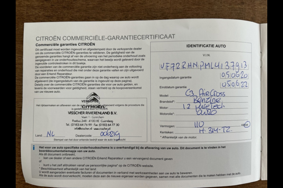 Citroën C3 Aircross 1.2 110pk Origins Navi, Carplay, LMV, 1e Eigenaar